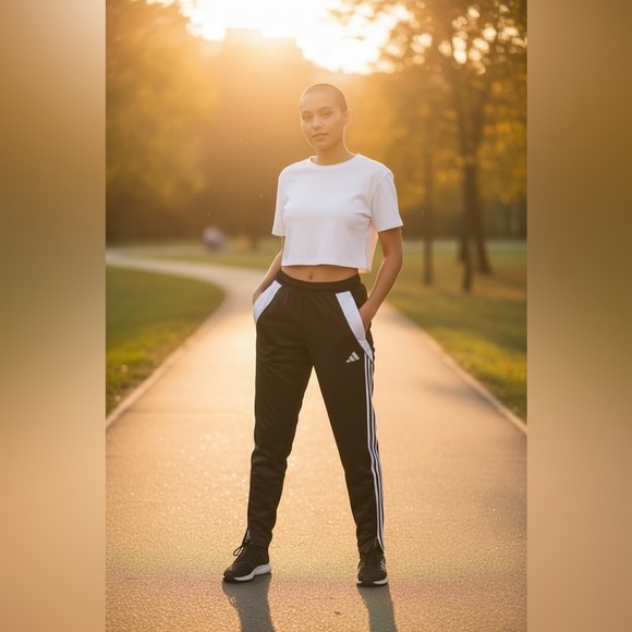adidas Other - Adidas Unisex Black and White Joggers